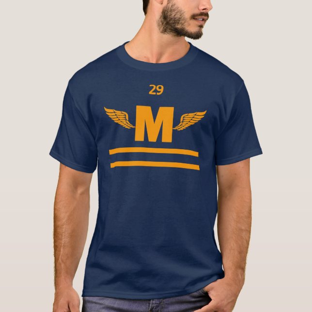 T-shirt Pied à ailes par haute de Marshfield, or (Devant)