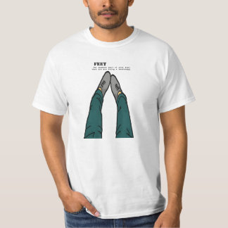 T-shirt pieds