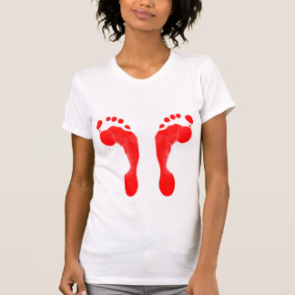T-shirt Pieds faux