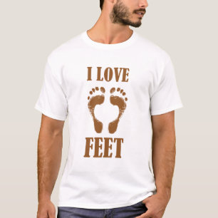 T-shirt Pieds soles Empreintes Funny Print Love