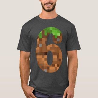T-shirt Piel 6 ans Anniversaire Numéro Si 6 Ans 6ème Vidéo