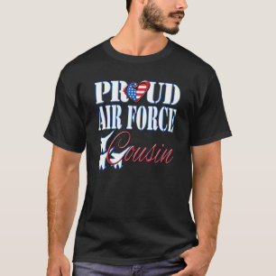 T-shirt Pier Cousin de la Force aérienne Chemise US Coeur 