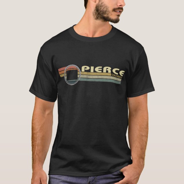 T-shirt Pierce, style vintage des années 80, CO (Devant)