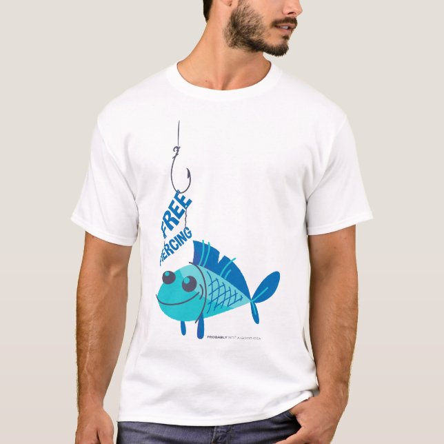 T-shirt "Piercing Attention" - Évitez le crochet (Devant)
