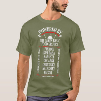 T-shirt Pierogi Kielbasa Paczki Journée de la cuisine polo
