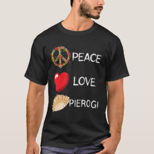T-shirt Pierogi Love Paix Pierogi Pologne Doublures polona