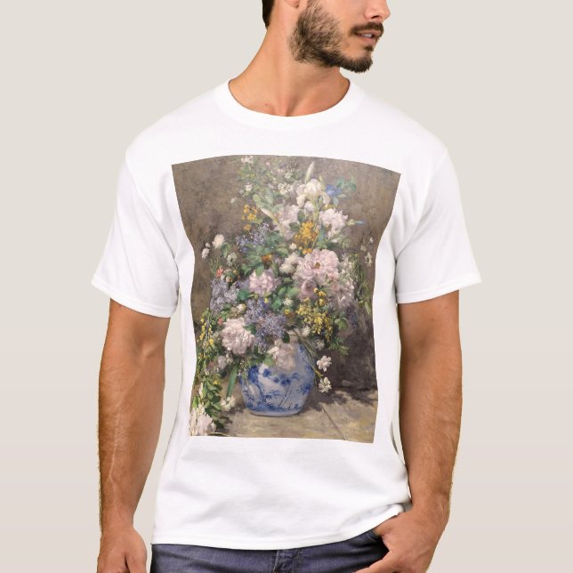 T-shirt Pierre-Auguste Renoir Bouquet de printemps (Devant)