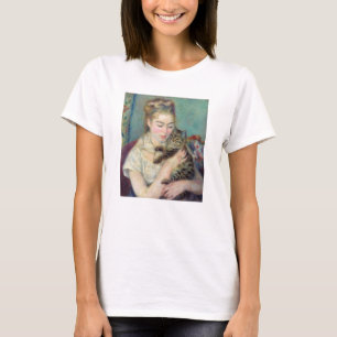 T-shirt Pierre-Auguste Renoir - Femme avec chat