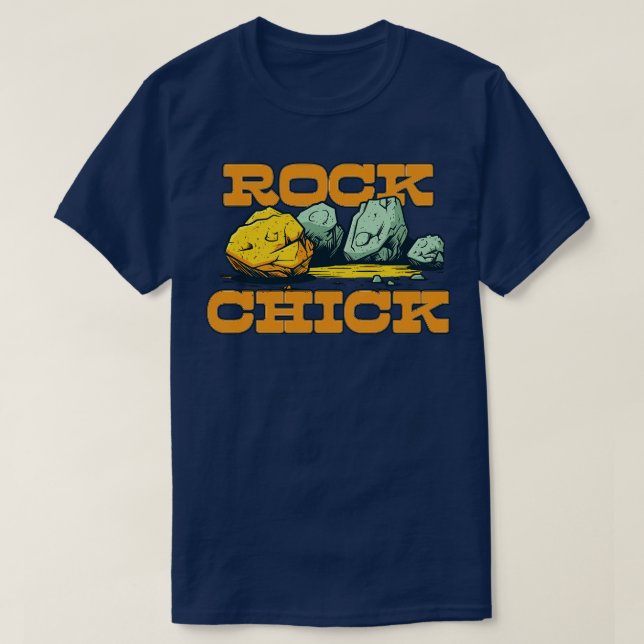 T-shirt Pierre Chick PetrologieGéologie Conception Geek (Design devant)