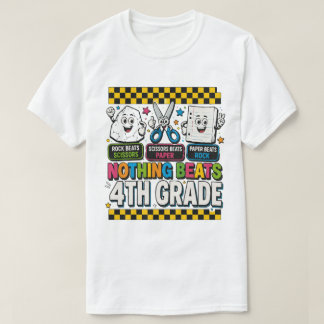 T-shirt Pierre Ciseaux Papier Rien Ne Bat La 4e Année