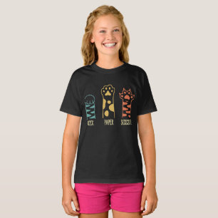 T-shirt Pierre Feuille Ciseaux Patte de Chat Drôle