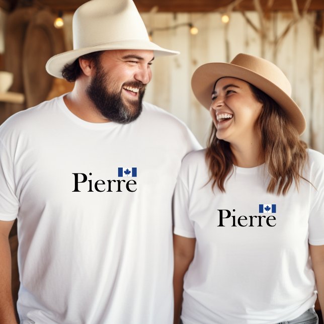 T-shirt Pierre Poilievre avec drapeau officiel du Canada (Créateur téléchargé)