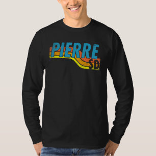 T-shirt Pierre South Dakota Vintage les années 70 80s Retr