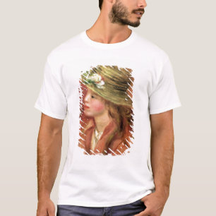 T-shirt Pierre une jeune fille de Renoir dans un chapeau