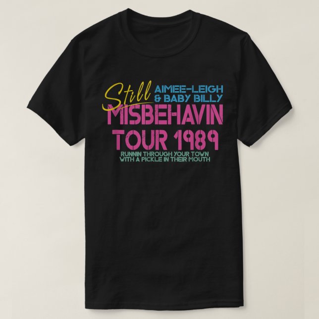 T-shirt Pierres droites Misbehavin Tour mères jour férié (Design devant)