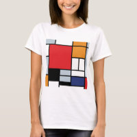 Piet Mondrian - Composition avec grand plan rouge