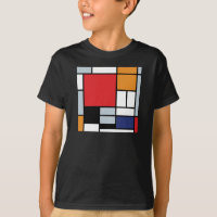 Piet Mondrian - Composition avec un grand plan rou