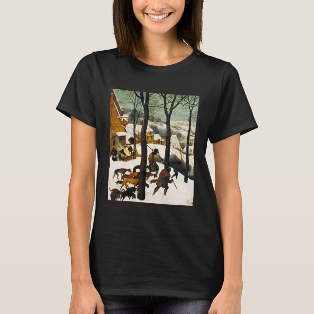 T-shirt Pieter Bruegel L'Ancien Les Chasseurs dans la neig (Devant)