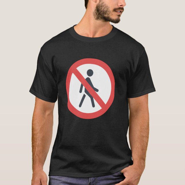 T-shirt Piétons Interdits (Devant)