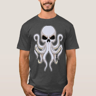 T-shirt Pieuvre avec 8 bras Crâne