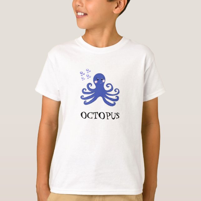 T-shirt Pieuvre caricaturale (Devant)
