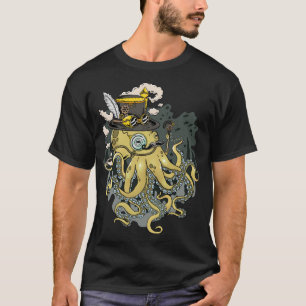 T-shirt Pieuvre de Steampunk : Libérer l'océanique mécaniq