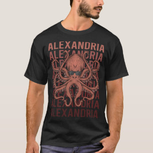 T-shirt Pieuvre drôle Alexandrie