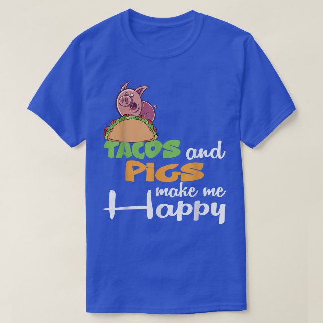 T-shirt Pig And Taco4384  (Design devant)