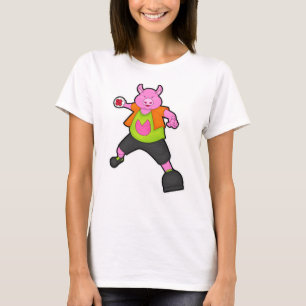 T-shirt Pig at Handball player avec Handball