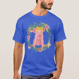 T-shirt Pig Bandana Flower Pig Maman Pig Lady Pig Propriét