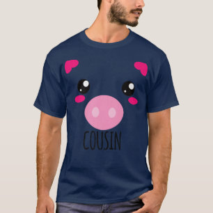 T-shirt Pig Face Kawaii Halloween Costume For Cousin Funny