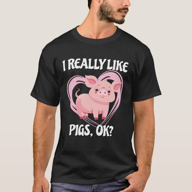 T-shirt Pig Farm Bacon Pink Piggy 2 (Devant)