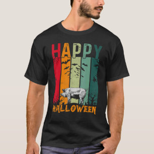 T-shirt Pig Girls Boys Retro Style Halloween Dîner Partie