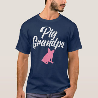 T-shirt Pig Grand-père Propriétaire de cochon Producteur d