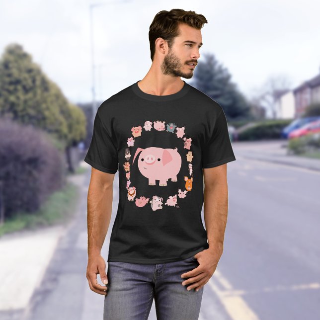 T-shirt Pig Mandala (Créateur téléchargé)