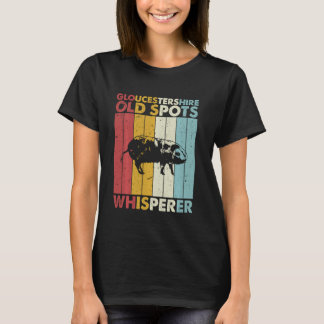 T-shirt Pig Papa Maman Whisperer - Vintage Gloucestershire