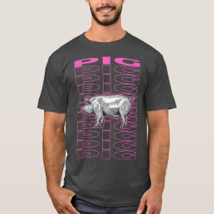 T-shirt Pig Pastel esthétique 4654