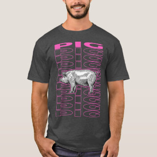 T-shirt Pig Pastel esthétique 4654