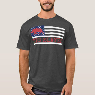 T-shirt Pig Slayer Boars Boar Hunting Hog Hunter Us Americ