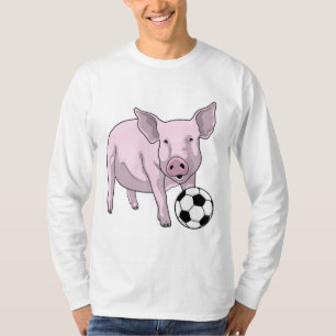 T-shirt Pig Soccer joueur Soccer