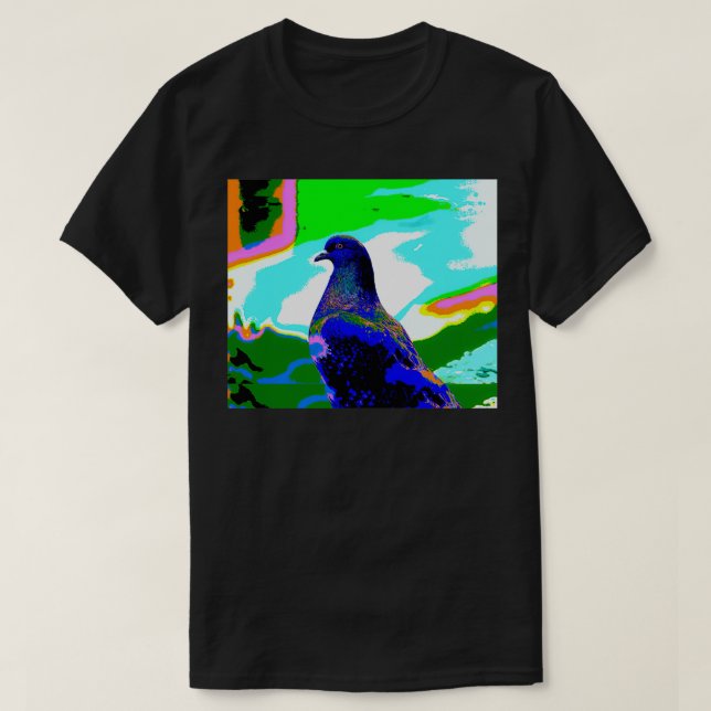 T-shirt Pigeon 1 coloré (Design devant)