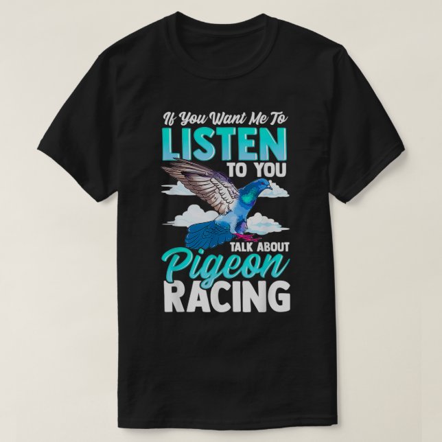 T-shirt Pigeon Bird Racing 1 (Design devant)