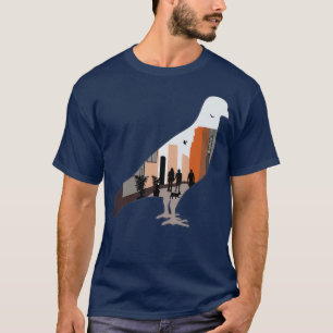 T-shirt Pigeon Bird Town Dove Archimedes City Carte Cadeau