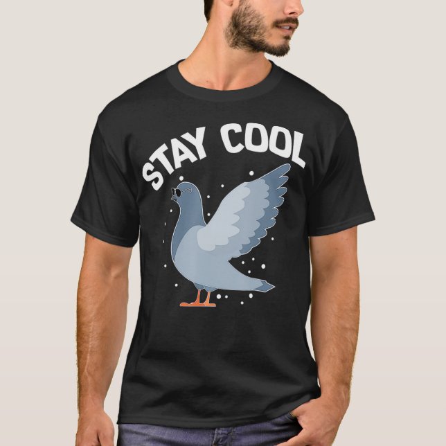 T-shirt Pigeon Breeder Pigeon Stay Coo Racing Cadeau (Devant)