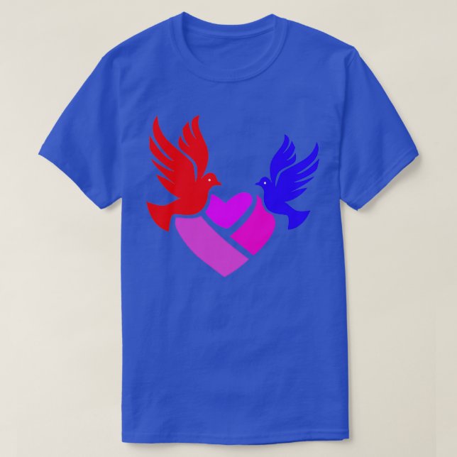 T-shirt pigeon cardiaque 2 (Design devant)