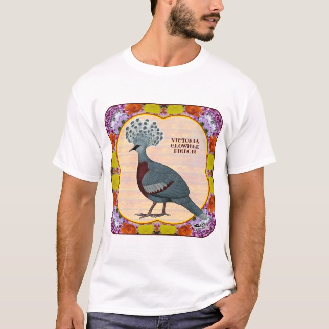 T-shirt Pigeon Crowne Floral (Devant)