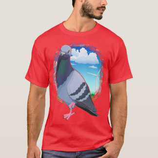 T-shirt Pigeon Élevage Oiseau Observation de la nature pas