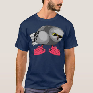 T-shirt Pigeon en Croc