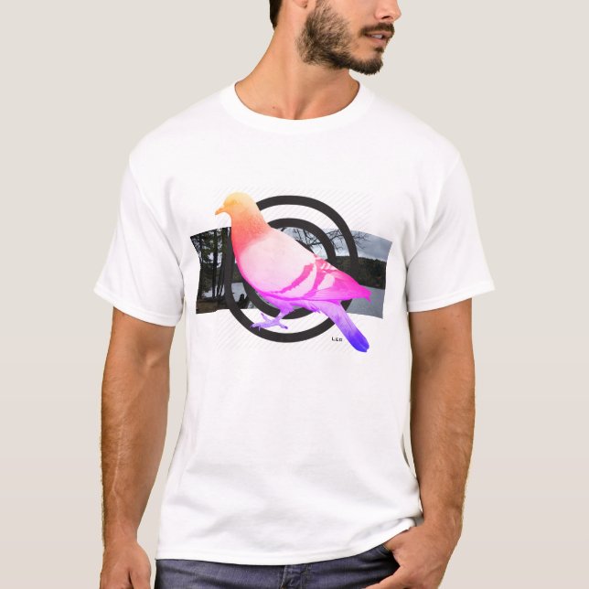 T-shirt Pigeon et cibles (Devant)