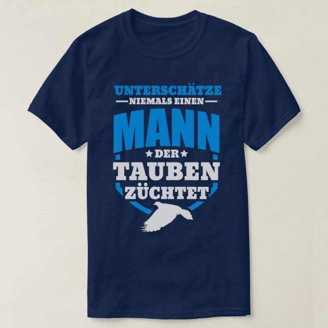 T-shirt Pigeon Fancier Carrier Pigeon Breeder 1 (Design devant)